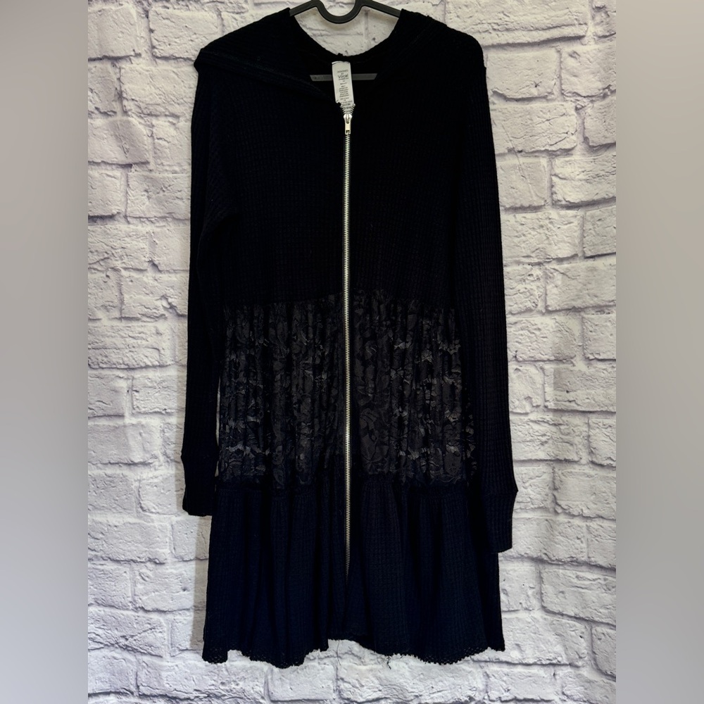 Vocal Charcoal Zip-Up  with hood size M